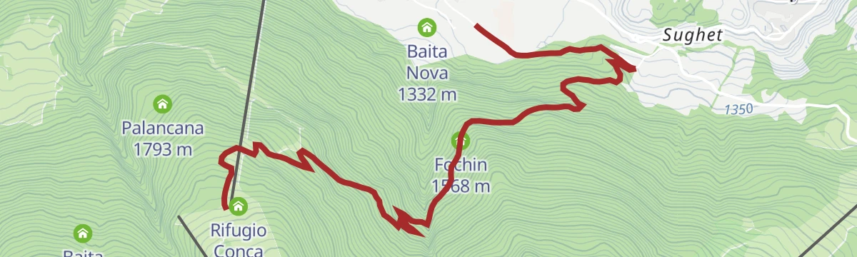Route map: Val Fochin